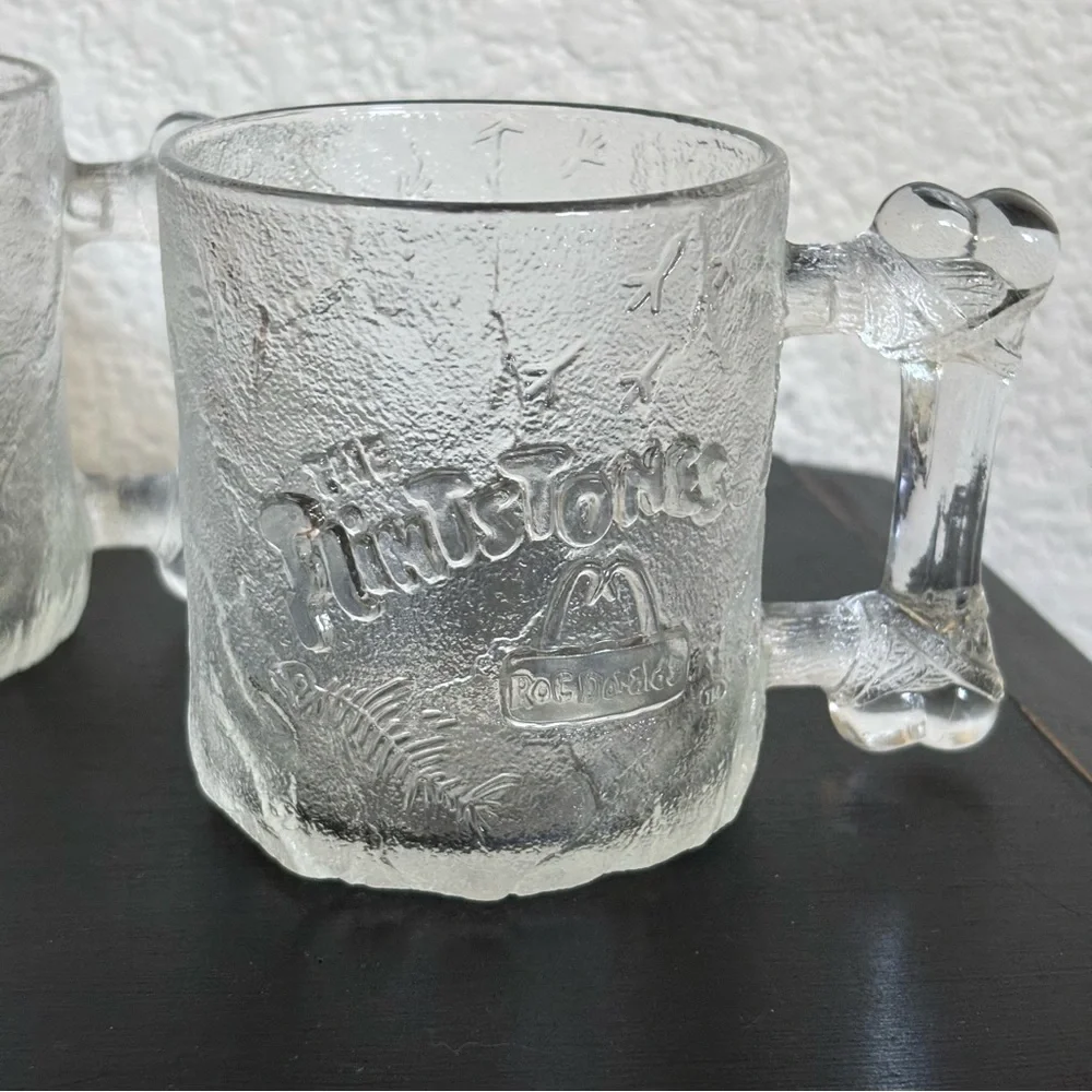 Vintage The Flintstones 1993 RocDonald’s Pre Dawn Mug Set Of 2‎